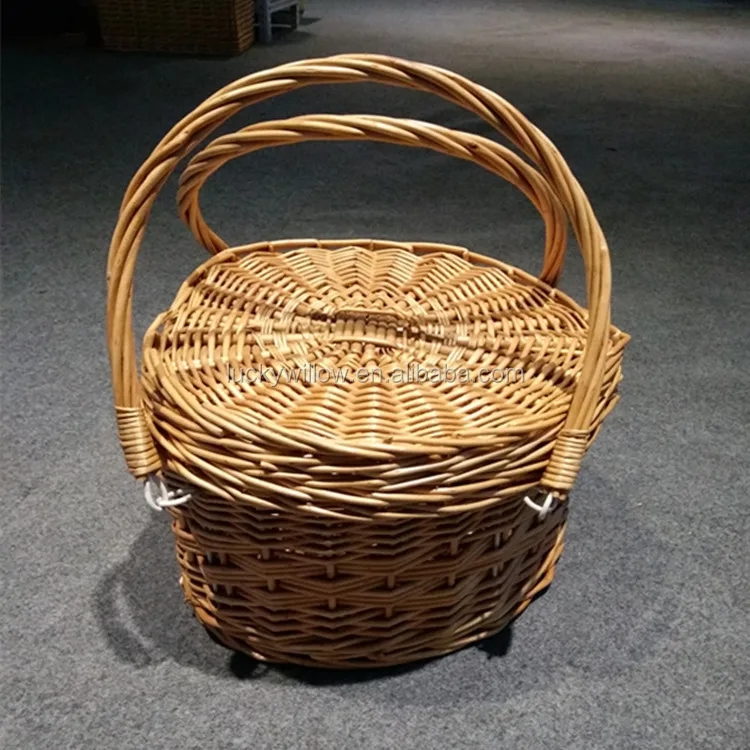 Handmade Cheap Mini Kids Wicker Picnic Basket&insulated Picnic Basket