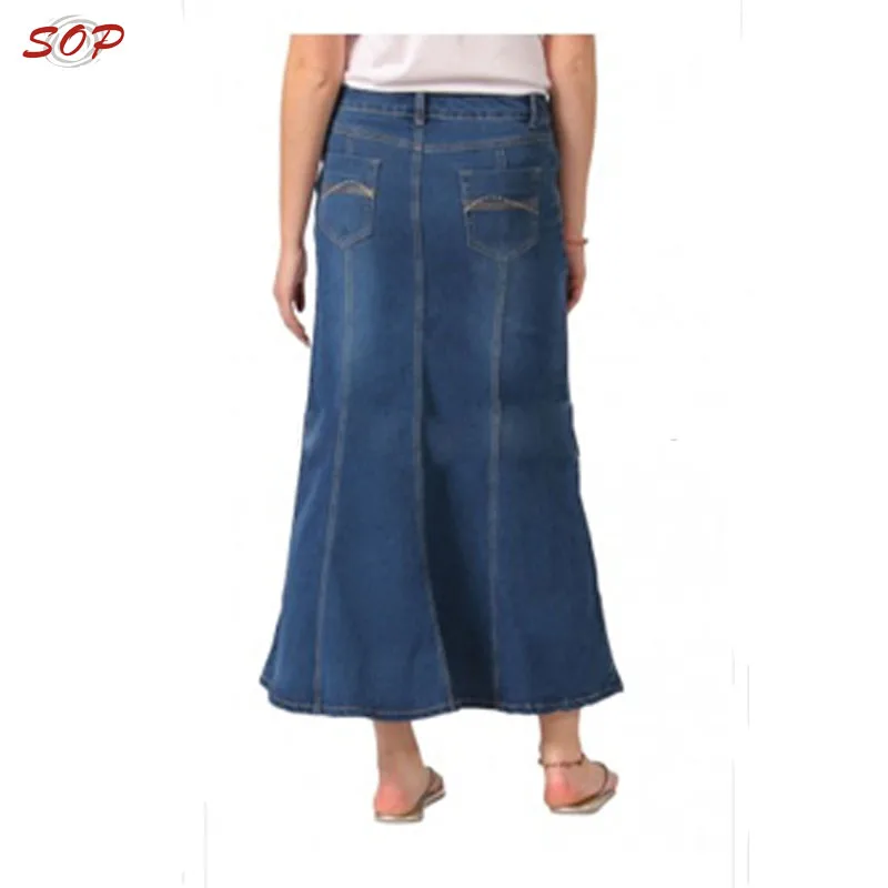 New Design Indian Lady Wholesale Long Denim Skirts - Buy Wholesale Long ...
