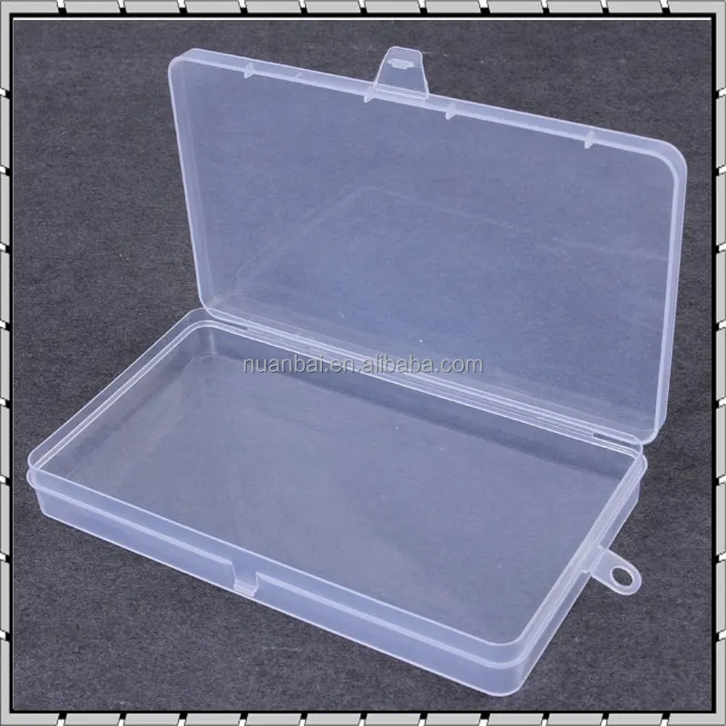 small plastic storage boxes with hinged lids