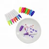 Promoting with plates Colorful key chain permanent ceramic pens