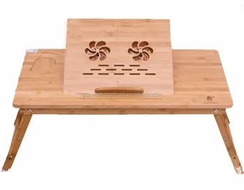 Bamboo Adjule Laptop Desk With Usb Radiator Foldable Reading Bamboo Adjule Laptop Desk With Usb Radiator Foldable Reading Table Serving Bed Tray