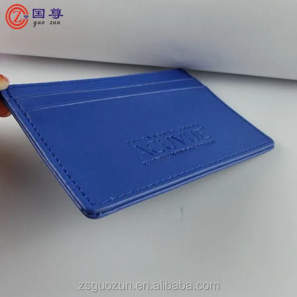 Slim Wallet / Black Genuine Real Leather / Minimalist Credit Card Case / Holder