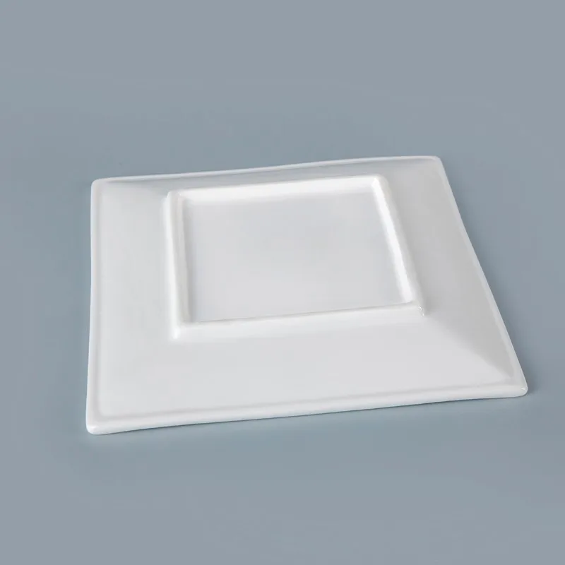 product-durable porcelain tray Fashionably modern Rectangle Tray Square Tray for restaurant-Two Eigh