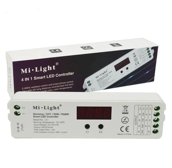 DC12V 24V 15A 2.4G wireless control Mi.Light LS1 4 in 1 Smart LED Controller
