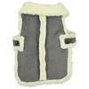 heated grey faux fur thick pet clothes dog patterns fleece coat