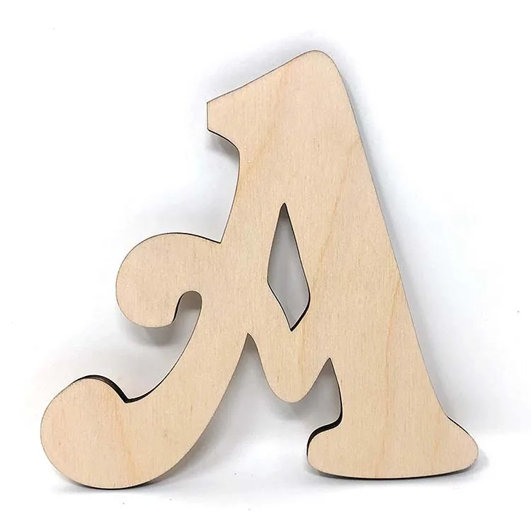 12-1/4 Thick, M Gocutouts 12 Wooden M Unfinished Wooden Letters Paint Ready Wall Decor News 