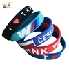 2019 New Arrivals Custom Rubber Embossed Bracelet Cuff Imprint Ring Silicone Bracelets For Babies