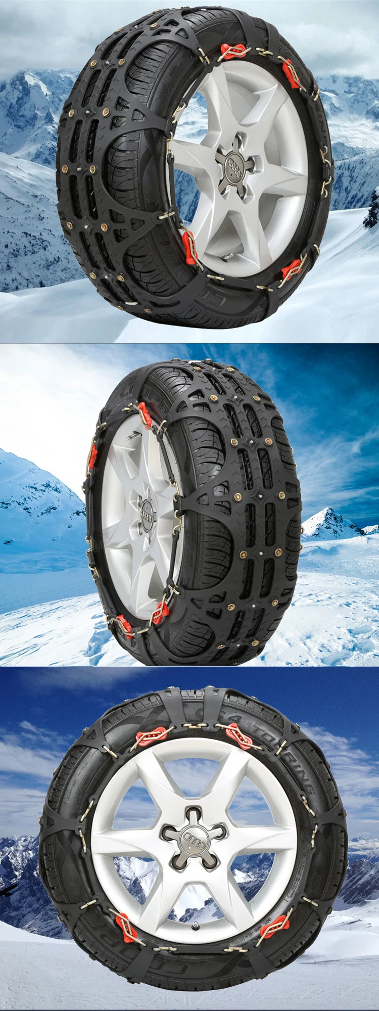 2pcs /set Easy To Install Snow Tire Chains For Car/suv/truck Buy Tire