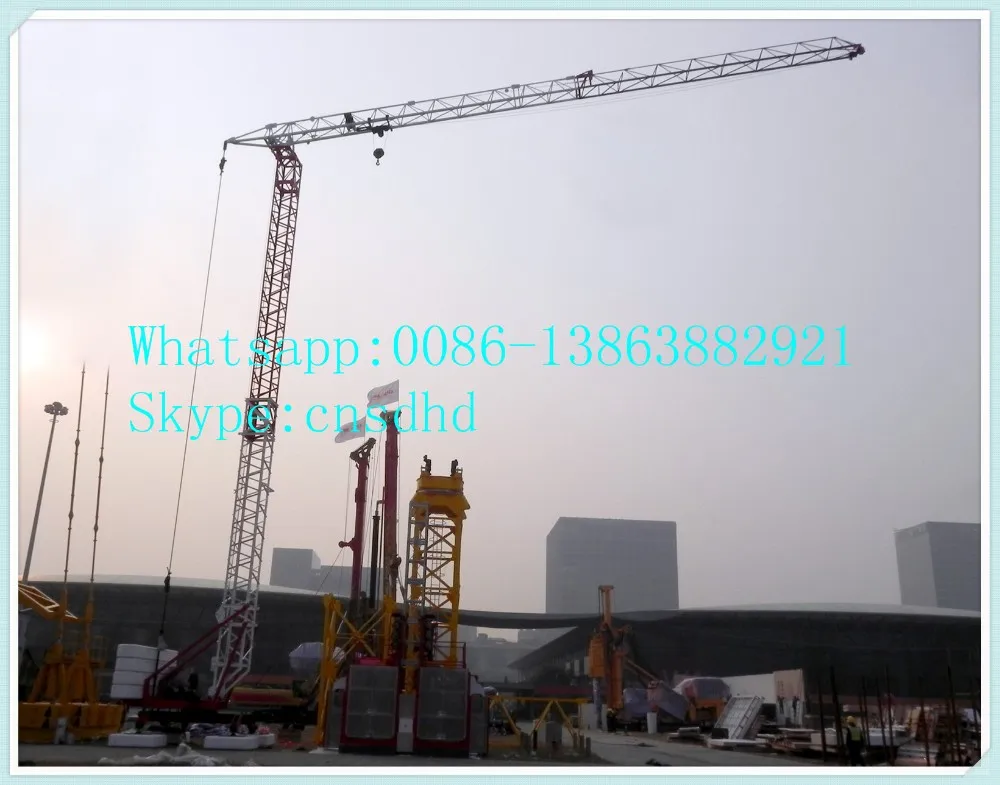 self erecting tower crane easily installed