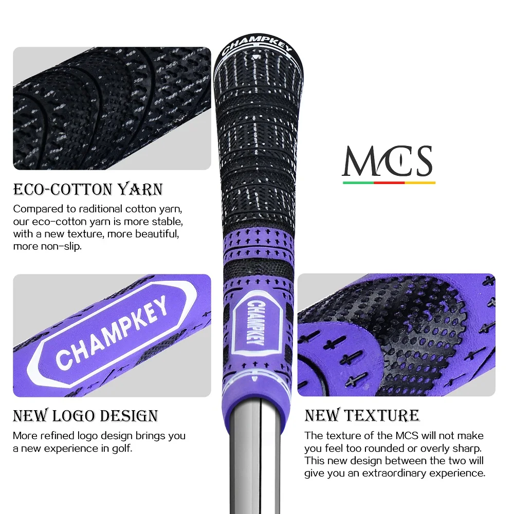 New Champkey Multi Compound Cord Golf Grips Mcs Gray Standard & Midsize ...