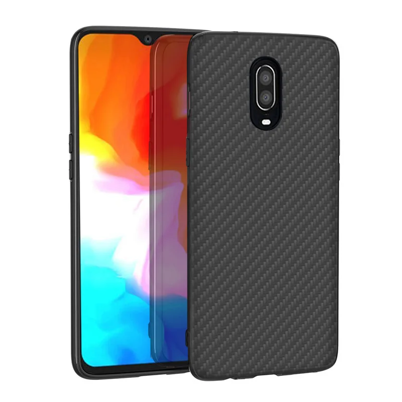 Aramid fiber case Cover For oneplus 6T Protective Shell Back Case