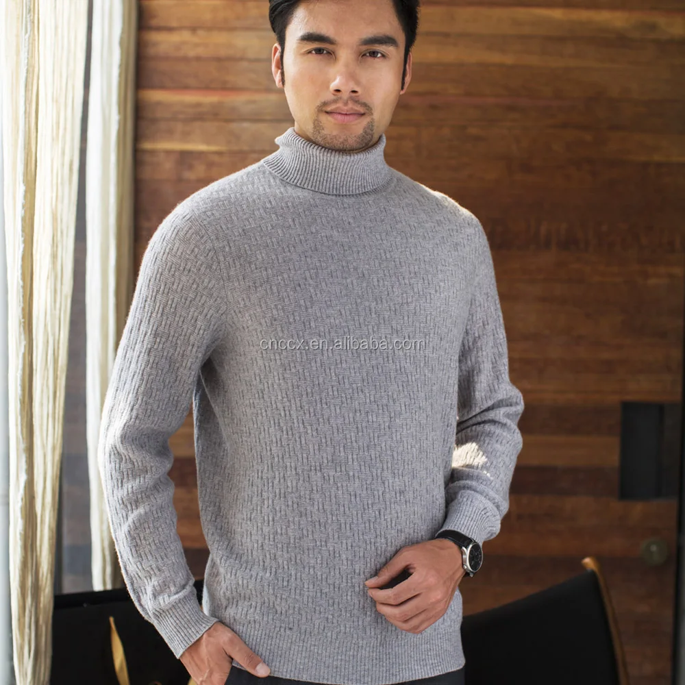SpringAir Mens 100% Cashmere Colour Mixture Lattice Crew SpringAir Mens 100% Cashmere Colour Mixture Lattice Crew