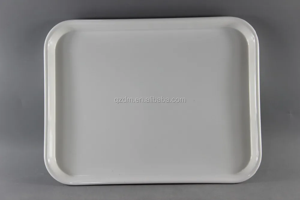 White Melamine Rectangle Tray/Square Melamine Serving Tray