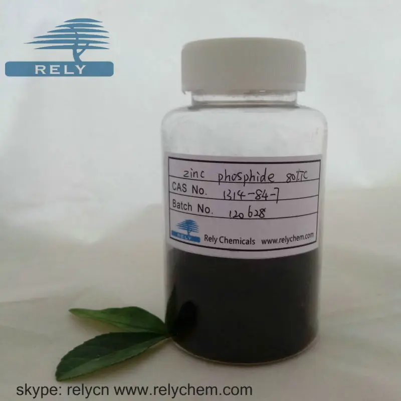 fosfuro de zinc 80 TC CAS N ° 1314847 RodenticidasRodenticidaIdentificación del producto fosfuro de zinc 80 TC CAS N ° 1314847 RodenticidasRodenticidaIdentificación del producto