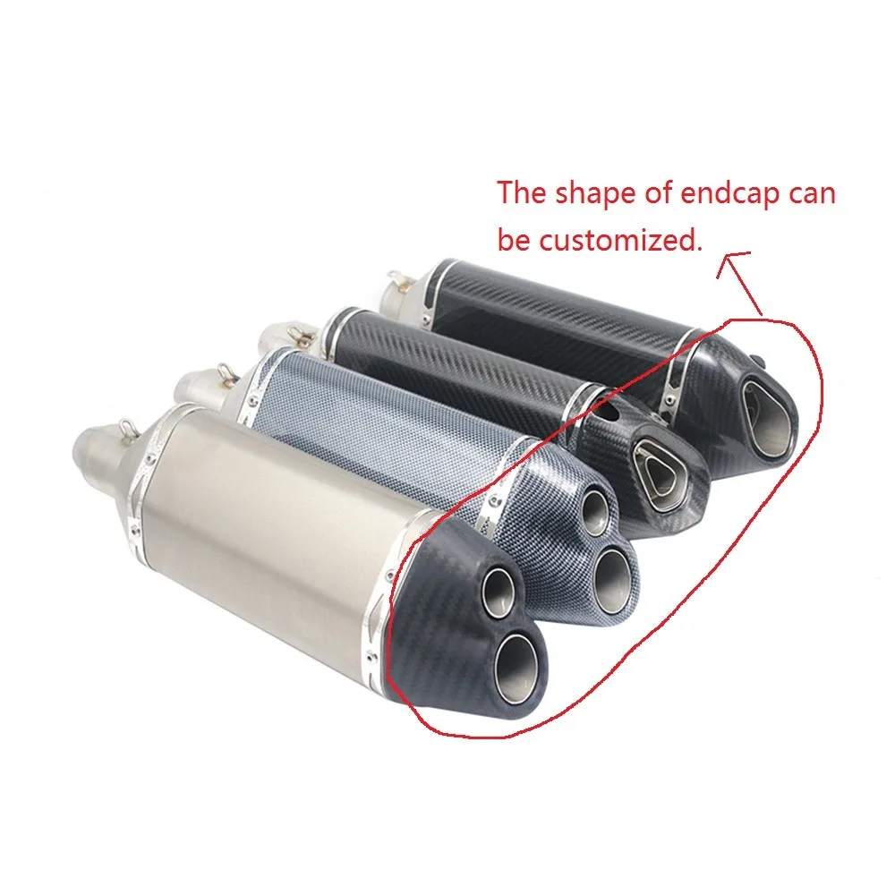 High Performance Universal Motorcycle Exhaust Muffler Silencer 51mm Muffler Exhaust Muffler For