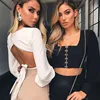 Halter Strap Sexy Women Explosion Models Chiffon Shirt Tops And Blouses Chemisier Femme Camisetas Mujer