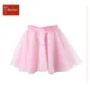 Kids Girls Wrap Waist Short Dance Skirt