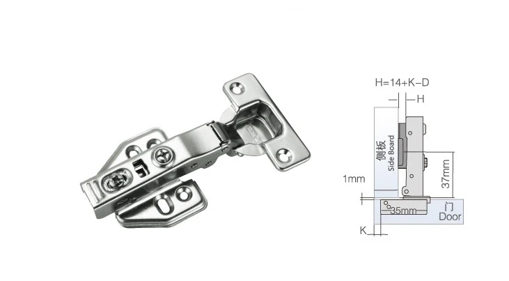 (cierre Suave) Hidráulica Deslizante Bisagras Del Gabinete De Cocina