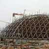 2017 New steel structure and space frame structure with glass dome cover