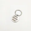 Custom Best Mom Ever KeyChain Initial Letter Birthday Present For Mom Dad Papa Grandpa