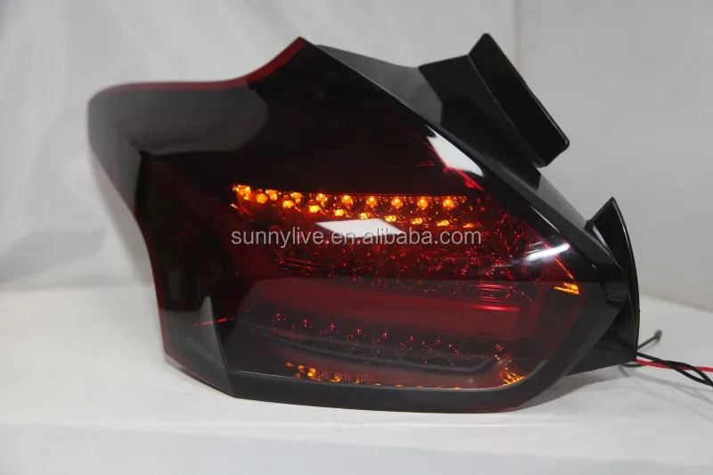 New for Focus 3 LED Strip Tail Lamp for FORD Hatchback 2015-2017 year dark red
