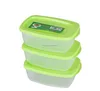 3 pcs small plastic food containers and bento storage lunch box set boite a vivres die Kasserolle