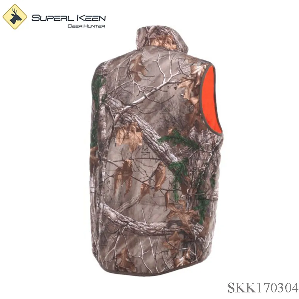 Outdoors Men's Reversible Hunting Camo Vest - Buy Reversible Vest,Camouflage Hunting Vest 