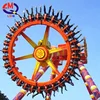 Amusement Park rotating big frisbee swing hammer pendulum