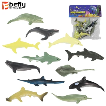 small plastic shark toys