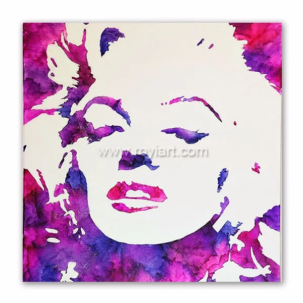 Handmade modern home decor sexy woman Marilyn Monroe pop art portrait oil painting