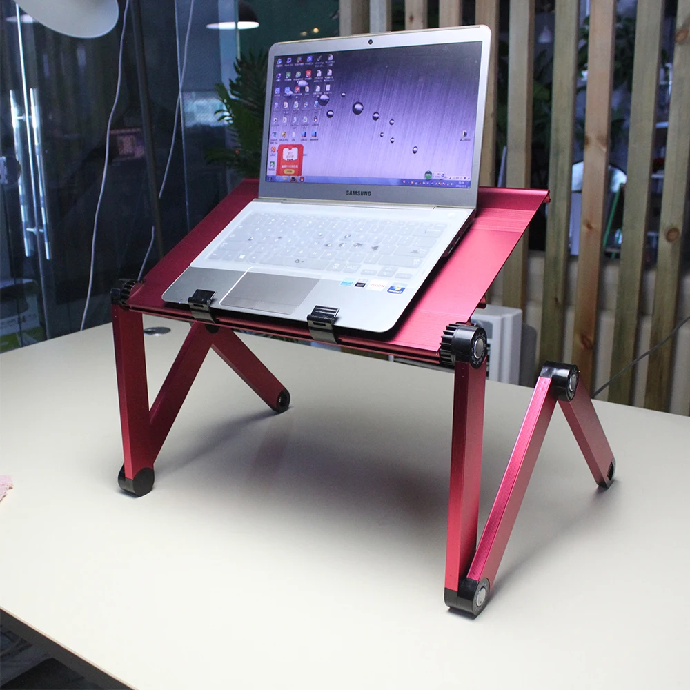 Upside Down Desk Supports A Laptop To Let You To Type While Lazing