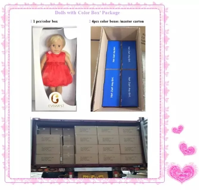 Упаковка и отправка анатомически правильной 18 дюймовой куклы американской ...