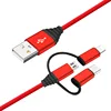 2019 NEW Arrival Multi use mobile phone tablet fast charging 3 in 1 USB cable for Android/iPhone/TypeC