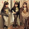 YY10552G European style children long sleeve clothing sets tiger pattern leopard print baby clothes