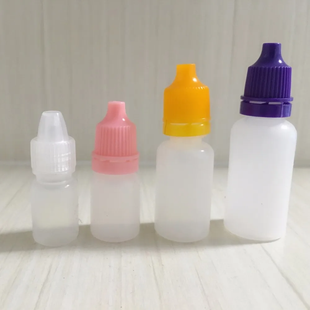 30ml Eye Drops Bottle Hdpe Plastic Dropper Vial / Liquid Bottle With ...