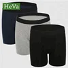 Custom your logo boxer shorts cotton plus size plain long leg mens underwear boxer shorts