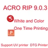 Official White color ink one pass printing ACRORIP 9.0.3 Partner for UV and DTG printer ACRO RIP Software