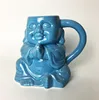 Sitting Buddhist Monk Ceramic mug, Meditation Coffee Cup religious Mug