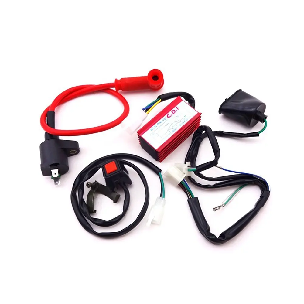 Wiring Loom Kill Switch Race Ignition Coil Cdi For 110cc 125cc Pit