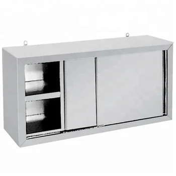 Stainless Steel Brushed Wall Mount Kitchen Dish Cabinet