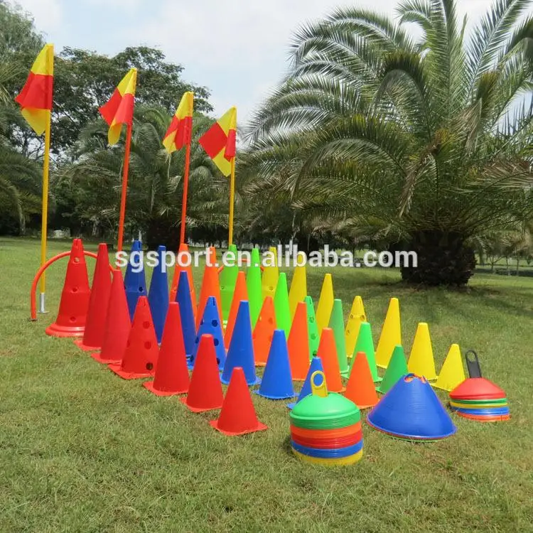 12" Jumbo Disc Cones,( Pack Of 12 ) Soccer Football Jumbo Marker Cones