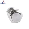 A1 Metal Material 2 Screw Terminal High Flush 16mm Push Button Momentary Sliver Different Types Of Push Button Switch