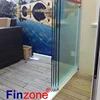 fancy aluminum frameless sliding glass partition wall for office