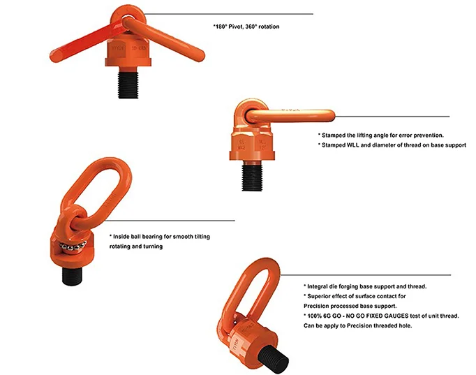 Heavy Duty Eye Bolts Lifting Point M10 Eyebolt Rotating Lifting Eye
