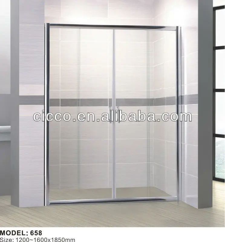 Modern Hot Sales Cheap Shower Enclosure Screen Fixing Bracket Aluminium Sliding Doors Easy Cleam