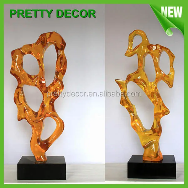 Small Indoor Sculpture Statue Crafts By Colorful Transparent Resin