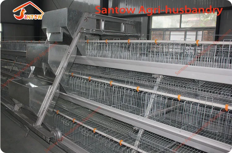 Poultry egg layer cage automatic chicken cage system full wire mesh galvanized chicken battery cage
