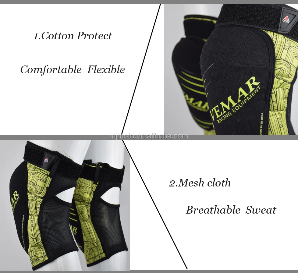 Vemar Motorcycle Protector Fireproof Knee Pads Cycling Adult Motocross