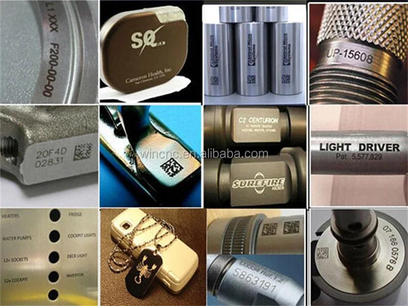 CNC mobile watch phones metal fiber laser marking