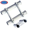 China factory price plastic PP UV stabilized rack rod holder 2 tubes for yacht and boat